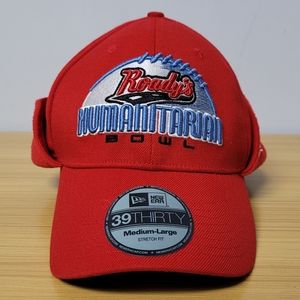 Roadys Humanitarian Bowl Hat New Era Cap Medium Large Fold Up Fleece 39Thirty